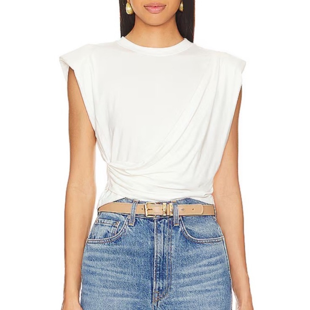 Chic White Women's Muscle Tee